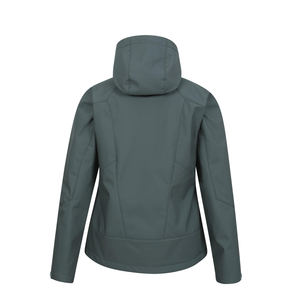 Chaquetas softshell con cierre de cremallera frontal para mujer, cortavientos de tamaño ajustable, chaquetas Softshell para mujer - Product Image 4