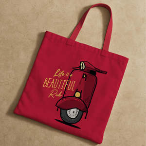 Beautiful Ride Canvas Tote <b>Bags</b> Customizable Zipper <b>Medium</b> Custom Cartoon Letter Flower Printing Designs Daily Advertising <b>Gift</b> - Product Image 4