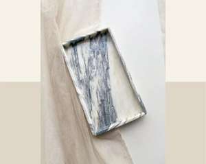 Plateau de Style de luxe plateau d'incrustation d'os de taille personnalisée pour la salle de bain bijoux affichage fruits ustensiles de cuisine et restaurant plateaux de décoration de table - Product Image 2