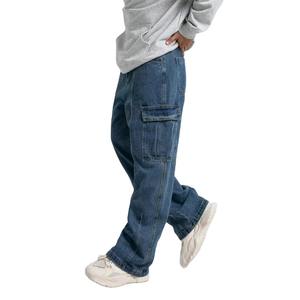 Jeans en denim pour homme sur mesure, coupe classique, coton lourd, style streetwear confortable, vente en gros en vrac, usine - Product Image 3