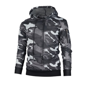 Meilleure Qualité Hommes mode camouflage Hoodies Hommes pullover Hoodies Nouveau Design À Capuche Fabriqué Au Pakistan personnalisé épaule zip patch - Product Image 4
