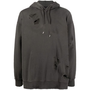 Sudadera con Capucha de Invierno Personalizada de Algodón Grueso con Logotipo Estampado para Hombre, Sudadera Extra Grande con Hombros Caídos y Estampado Serigrafiado - Product Image 6