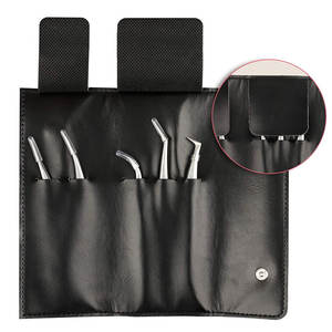 Pinzas para pestañas profesionales con logotipo personalizado, pinzas para extensión de pestañas con volumen de 90 y 45 grados - Product Image 3