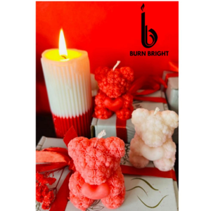 Bougie décorative en forme d'ours en peluche, bougie pour la Saint-Valentin, pour la décoration de la maison et des événements, au meilleur prix - Product Image 3