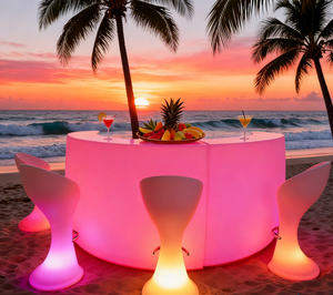 Горячая распродажа: Светодиодные барные стулья для ночных клубов, пластиковые светодиодные табуреты, барные стулья с подсветкой - Product Image 1