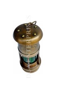 Nautical Brass Green <b>Oil</b> Ship Boat Lantern <b>Lamp</b> Royal Navy Kerosene <b>Burning</b> Glass Crafts Product - Product Image 4