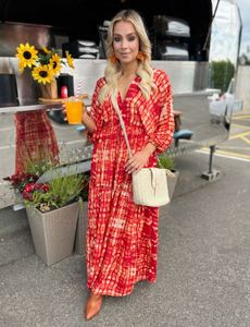 Soirée formelle longues robes 2025 printemps femmes paillettes broderie à manches longues noir kaki imprimé fleuri longue maille Maxi robe XL - Product Image 4