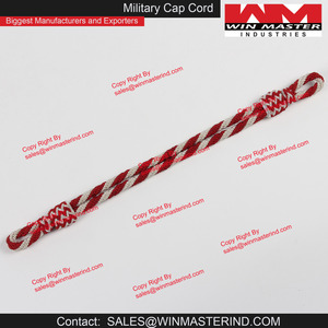 Sangle de menton en fil de viscose pour uniforme de cérémonie |   Sangles personnalisées pour casquettes et chapeaux - WIN MASTER INDUSTRIES - Product Image 4