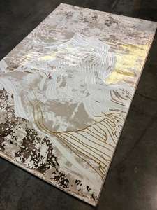 Alfombras Turcas Modernas de Polipropileno Tejidas a Máquina, Alfombras de Yute de Alta Calidad Resistentes a las Manchas, de Pelo Alto, Abstractas, para Dormitorio y Hogar - Product Image 2