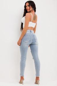 Women's Fashionable Skinny Distressed Denim Pants Custom Printed Design Summer Whole Sale - Product Image 6