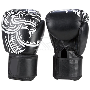 Gants de boxe en cuir antidérapants avec fermeture auto-agrippante pour hommes et femmes, MMA, Kickboxing, 10oz, pour sac de frappe, 12oz, entraînement Muay Thai, personnalisables - Product Image 3
