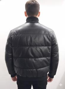 Nouvelle Veste en Cuir PU Noir Uni pour Hommes, Vêtement Casual à la Mode, Veste de Motard, Sports de Plein Air avec Fermeture Éclair - Product Image 2