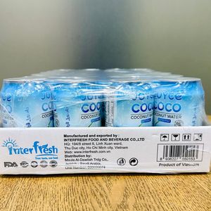 JOYCE COCO Premium 100% Jus de noix de coco en pulpe 330ml Sans sucre ajouté Boisson à base d'eau Marque privée Du fabricant vietnamien - Product Image 2
