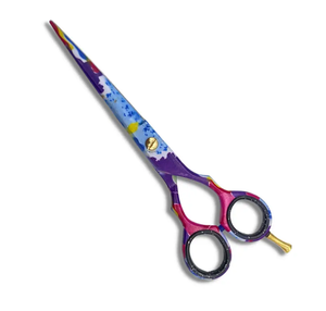 Ciseaux de coiffeur enduits de papier fantaisie ciseaux de coupe de cheveux ciseaux de Salon en acier en métal ciseaux de salon de beauté professionnel - Product Image 1