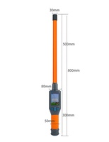Lector de Etiquetas Auriculares para Animales Fdx-b de 134.2khz, Escáner de Microchip para Mascotas con Palo Largo HDX, Lector de Etiquetas de Identificación Animal para Ganado