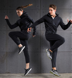 Meilleur article Ensemble de survêtement imprimé pour hommes Pantalon de survêtement à capuche léger et respirant pour l'extérieur Vêtements d'hiver Couleur de marque pure - Product Image 2