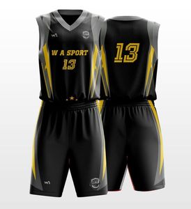 Uniforme de Baloncesto Deportivo de Primera Calidad, Estampado, 100% Poliéster, Elegante, OEM, para Equipos de Entrenamiento, a Bajo Precio - Product Image 5
