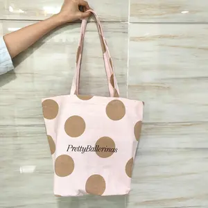 Custom Full Printing Promotion Canvas Handle Gift Shopping Product Bag Reusable Cotton Dust Travel Tote Bag