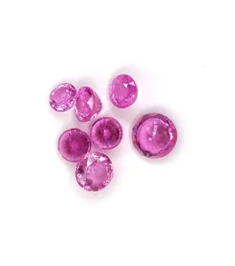 Rare Round Mix Size Pink Sapphire Gemstone for Making Jewelry Loose Gemstone Available for Sale from India