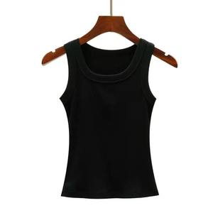 Débardeur doux haut en coton femmes tenues d'été serré et Sexy débardeur tricoté bas chemise et haut sans manches pour vêtements d'extérieur - Product Image 6