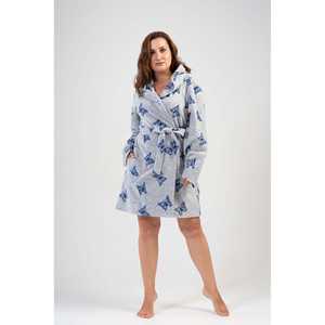 Bata corta de forro polar para mujer, talla XXL, con bolsillos, sudaderas con capucha y sudaderas - Product Image 3