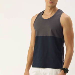 Meilleure vente débardeur décontracté pour hommes coupe ajustée vêtements de fitness tricotés et respirants bas quantité minimale de commande de haute qualité - Product Image 5