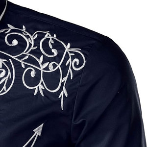 New Design Fashionable Long Sleeve Embroidered <b>Shirts</b> Casual High Quality New Design Customized Breathable Embroidered <b>Shirts</b> - Product Image 4