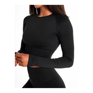 Ropa Deportiva Transpirable Personalizada 2024, Talla Grande, Sujetador Deportivo, Pantalones Cortos, Ropa de Entrenamiento para Mujer, Gimnasio, Algodón, Spandex/Nailon, Fitness, Yoga - Product Image 6