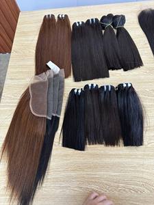 Venta al por mayor personalizado HD cierre frontal de encaje onda natural rizo italiano 100% virgen vietnamita Remy máquina de pelo de doble trama 3-5 - Product Image 6