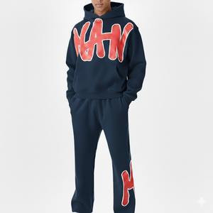 Ensemble de survêtement pour hommes, sweat-shirt à capuche et pantalon de jogging, pour l'entraînement, la salle de sport et l'extérieur - Product Image 4
