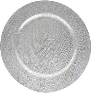 Assiette de présentation fantaisie, dernier design, en métal, pour restaurant et décoration de mariage, plateau de vaisselle en gris - Product Image 1