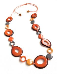 Collar artístico de cuentas de resina de estilo europeo para bodas, fiestas de compromiso, fiestas de Navidad y ropa de oficina - Product Image 3