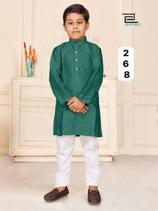 Nouveau 2024 dernière tenue de créateur à feuilles persistantes soie Jacquard Kurta pyjama avec séquence travail exportateur mondial au taux de vente total - Product Image 2