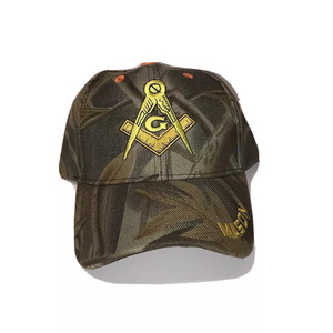 Freemason Camo bordado ajustable sombrero Mason Masonic Lodge camuflaje gorra Regalia gorra de béisbol bordado Hip Hop sombreros personalizados - Product Image 5