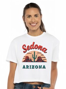 T-shirt da donna con vista sull'ombelico locale US | Top corto personalizzato | Maglietta Casual in morbido cotone - Product Image 3