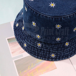 Sombrero de cubo con bordado de último diseño más vendido Diseña tu propio producto Sombrero de cubo con bordado - Product Image 4