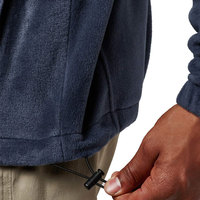 Veste polaire homme coupe-vent et imperméable respirante avec fermeture éclair et poches latérales, col montant en velours, style urbain, très tendance