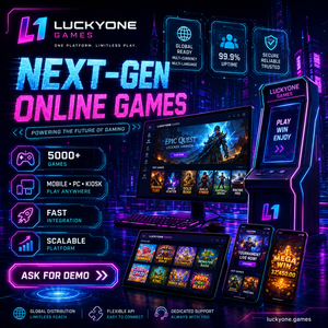 Plateforme de jeu en ligne Luckyone Games, système multi-jeux, sécurisé, fiable, portable, numérique pour salles de jeux d'arcade - Product Image 2
