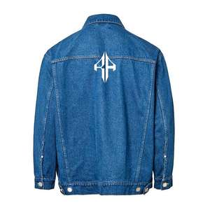 Nuevo Top 100% algodón de alta calidad con cuello levantado invierno Denim chándal impreso transpirable secado rápido Color personalizado OEM/ODM - Product Image 2