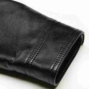 Chaqueta de cuero Hombre Abrigos para 2026 otoño solapa Retro polar negro motocicleta nueva chaqueta de cuero de estilo de moda para hombres - Product Image 6