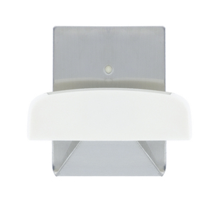 Gancio adesivo, acciaio inossidabile, metallico/bianco - Product Image 1