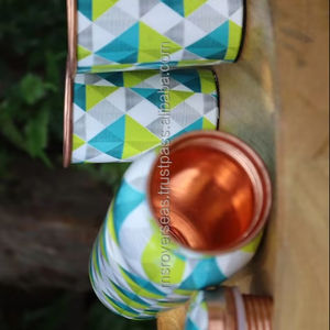 Handmade Reusable Copper <b>Water</b> <b>Bottle</b> Eco Friendly Printed copper <b>Custom</b> Size - Product Image 6
