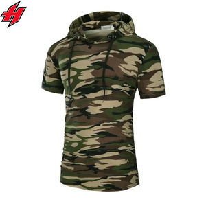 Customized Men's Solid Hooded <b>Sweatshirt</b> Summer Oversized <b>Short</b> <b>Sleeve</b> Hoodie with Breathable Eco-Friendly Knitted Fabric - Product Image 5