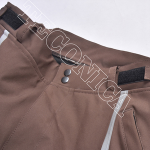 2025 unisexe vêtements de Ski haute qualité imperméable Baggy coupe-vent doublé polaire taille réglable pantalon de Ski coupe-vent fermeture éclair OEM - Product Image 3