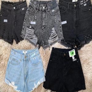 Summe Men's Vintage Wash Denim <b>Shorts</b> Brand Ripped <b>Y2K</b> Streetwear Polyester Material Adults Made in BD Stock Lot - Product Image 5