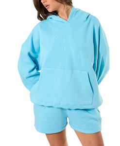 Ensemble 2 pièces en molleton de coton pour femmes et hommes, couleur unie, short d'été, tenue décontractée, MADE BY HAIDIIII SPORTS 2026 - Product Image 3