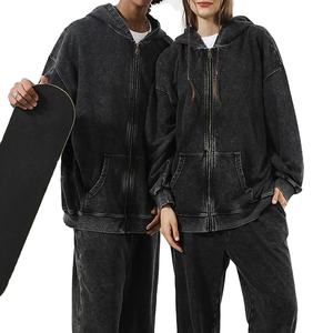 Conjuntos Deportivos Personalizados para Hombre, Hechos a Medida, Estilo Holgado, Lavado Ácido, Sudadera con Capucha y Cremallera, Pantalones Deportivos, Conjuntos Deportivos para Hombre - Product Image 1