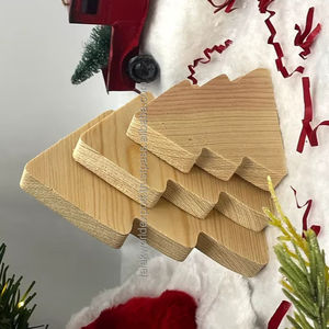 Hermoso estilo festivo con cuentas Árbol de Navidad artificial de madera Decoración para el hogar Mesa Decoraciones navideñas Falak World Export - Product Image 1