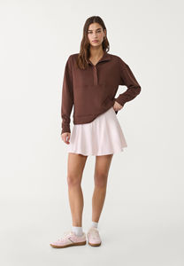 Sudadera Personalizada con Cierre y Cuello Redondo para Mujer, Tacto Suave, para Gimnasio y Entrenamiento, con Logotipo Bordado en la Parte Delantera, Venta al por Mayor, Temporada de Invierno - Product Image 2