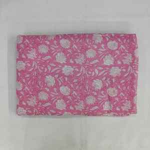 100% tela de algodón por yarda bloque de mano impreso diseño floral para edredones y máscaras - Product Image 4